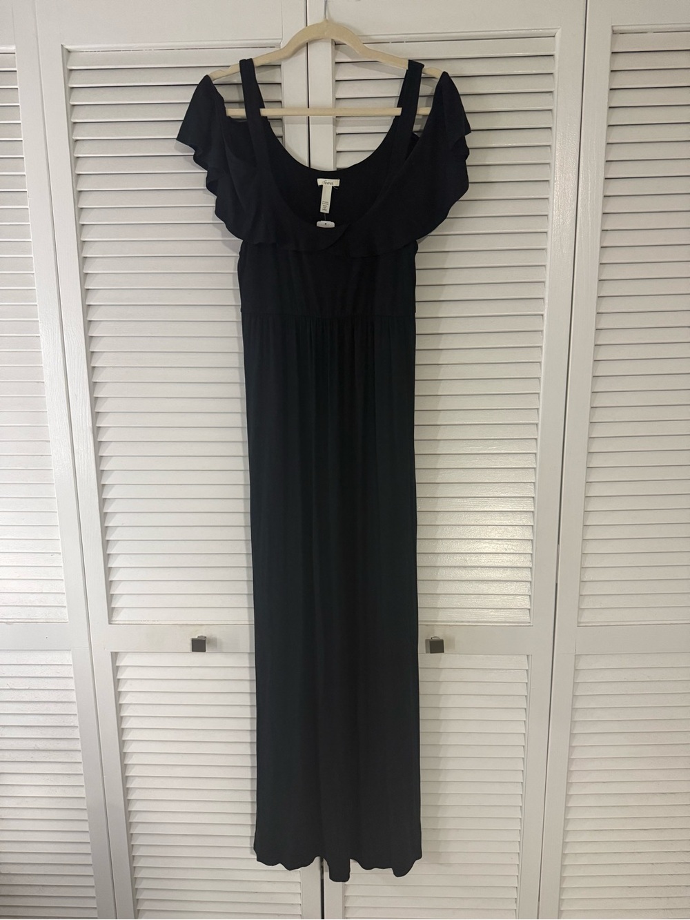 Soma Black Cold Shoulder Maxi Dress